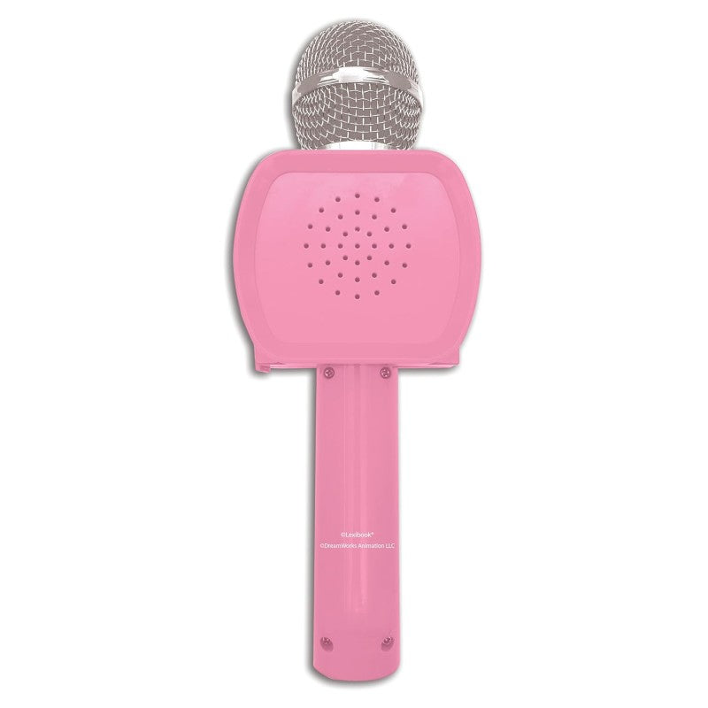 Lexibook bezdrátový karaoke mikrofon Gábinin kouzelný domek s držákem na telefon