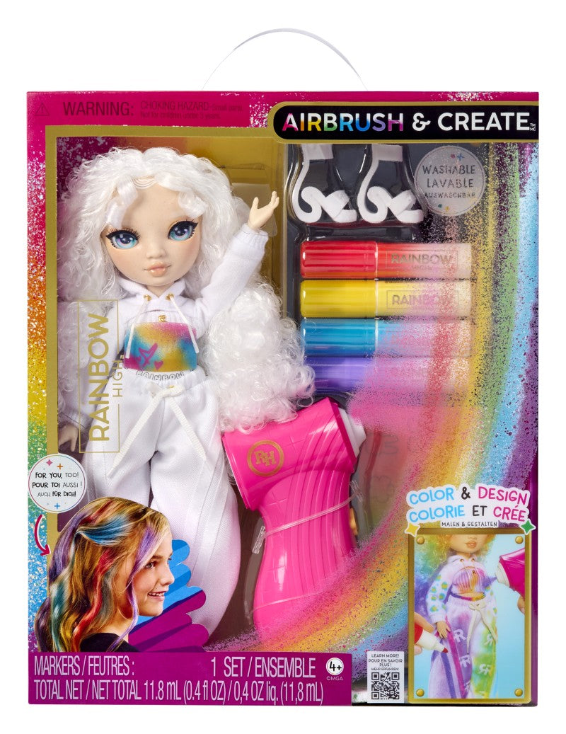 Rainbow High Air Brush panenka - zelené oči