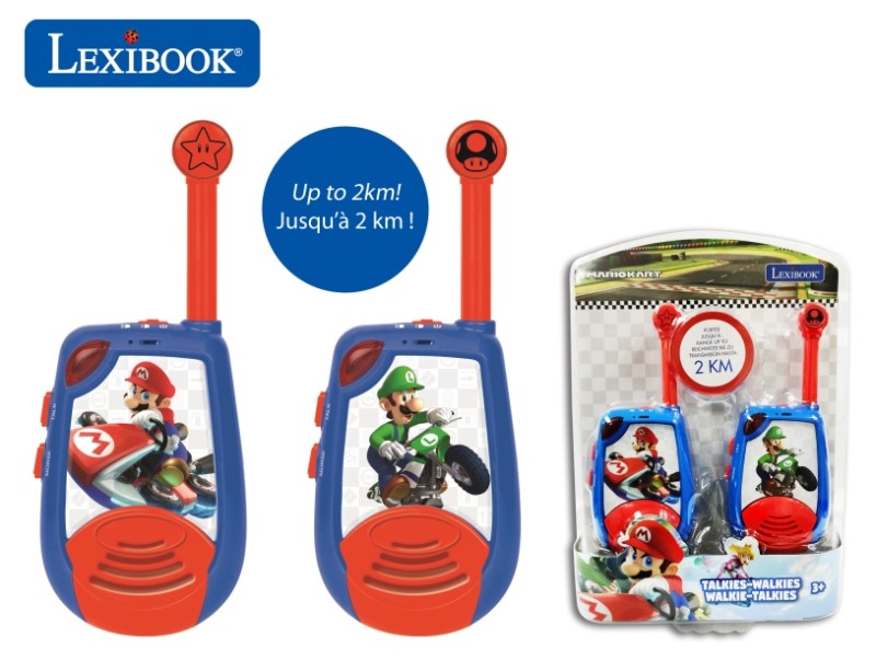 Lexibook digitální vysílačky Mario Kart s dosahem až 2 km