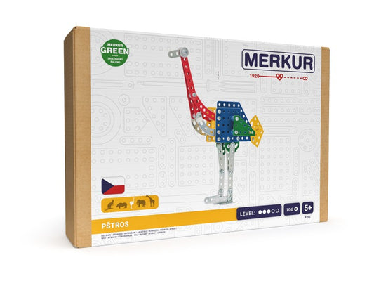 Merkur - ZOO - Pštros, 106 dílků