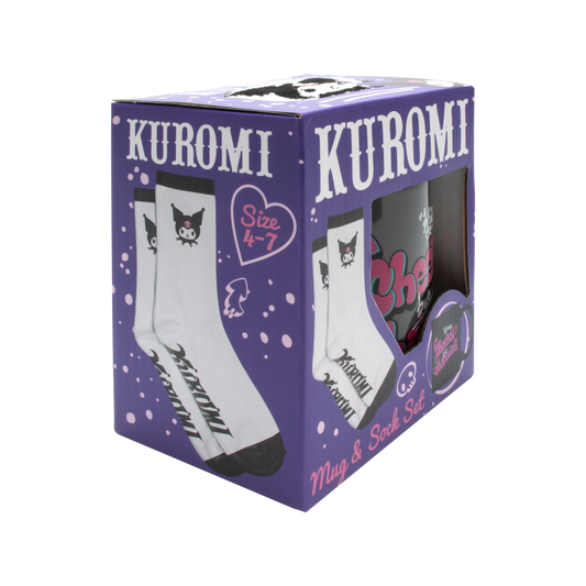 Kuromi dárkový set (hrnek a ponožky)