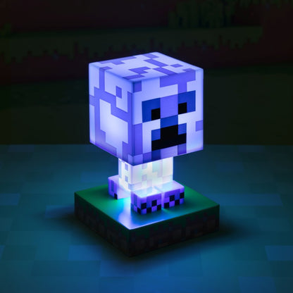 Icon Light Minecraft - Creeper modrý