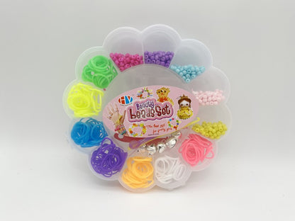 Sada gumiček a korálků 365 ks na výrobu náramků Loom Band