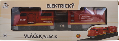 BABU vláčky - Elektrický vláček červený - set 2 ks