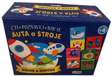 Kniha a domino - Auta a stroje