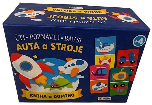 Kniha a domino - Auta a stroje