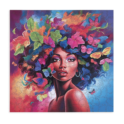 Wooden puzzle Floral Latina A3