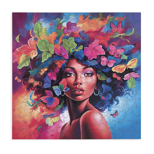 Wooden puzzle Floral Latina A3