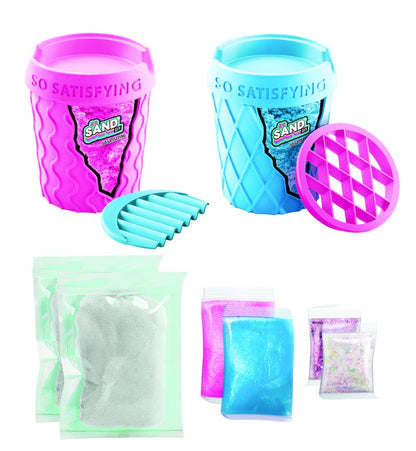 So Sand kouzelný písek 2 pack růžový s modrým