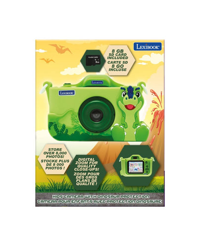 Lexibook dětský fotoaparát s 3D krytem Dinosaurus