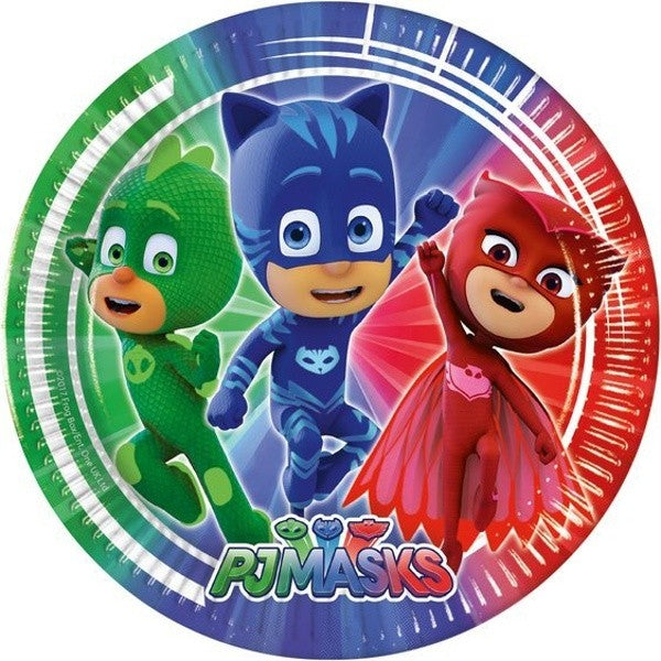 Talíře papírové PJ Masks 23 cm 8 ks