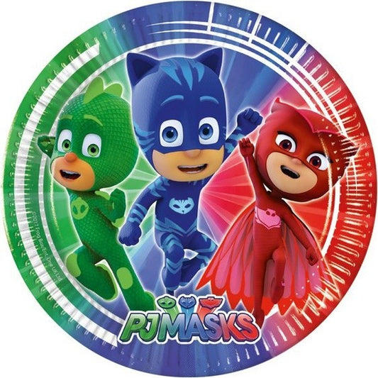 Talíře papírové PJ Masks 23 cm 8 ks