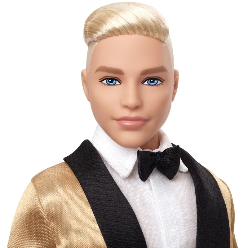 Barbie vánoční panenka Ken blond 2025