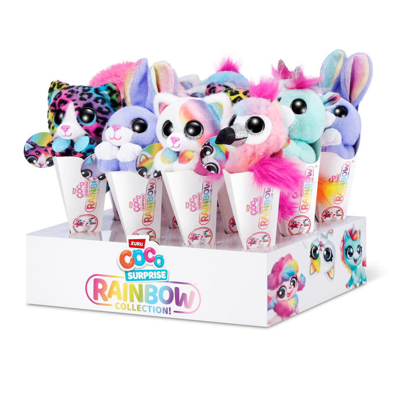 Coco Rainbow plyšové zvířátko s překvapením plameňák