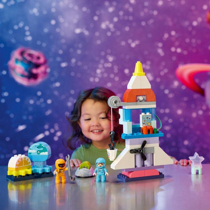 LEGO® DUPLO® 10422 Vesmírné dobrodružství s raketoplánem 3 v 1