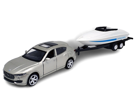 1:43 Maserati Levante SUV s přívěsem-člun
