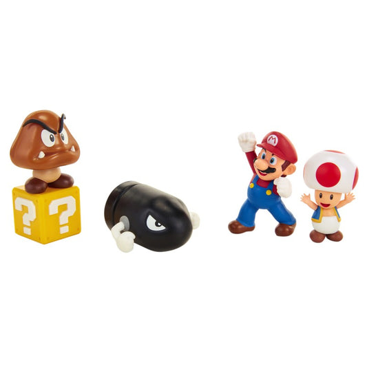 Sada figurek Super Mario 6 cm Dungeon Diorama