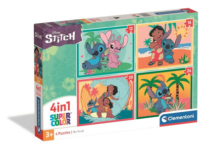 Puzzle 4v1 Stitch (12+16+20+24 dílků)