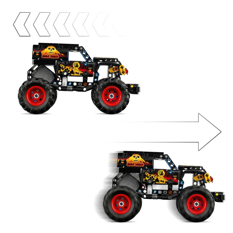 LEGO® 42219 Technic Monster Jam™ Grave Digger™ Oheň a led