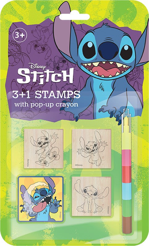 Razítka 3+1 s voskovkou Lilo & Stitch