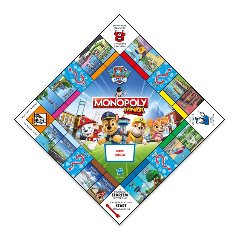 Společenská hra Monopoly Junior Tlapkova Patrola