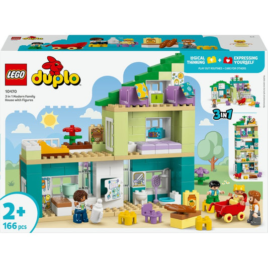 LEGO® 10470 DUPLO® Moderní rodinný dům 3 v 1 s figurkami