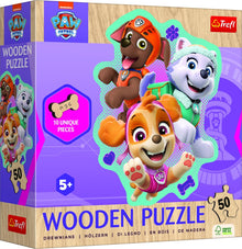 Dřevěné Puzzle 50 dílků Tlapková patrola
