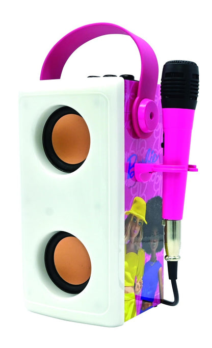 Lexibook bluetooth reproduktor Barbie s mikrofonem a světelnými efekty