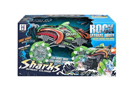 RC auto žralok zelené modré