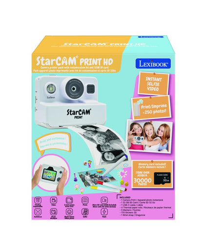 Lexibook dětský instantní HD fotoaparát StarCAM s tiskárnou