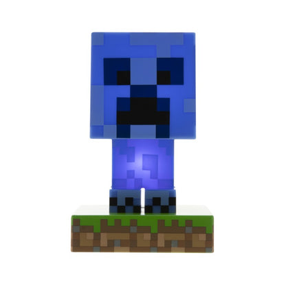 Icon Light Minecraft - Creeper modrý