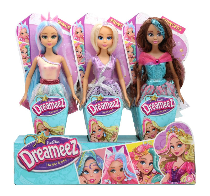 Dreameez princezna v kornoutku modré vlásky