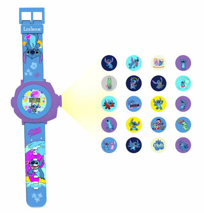 Lexibook digitální promítací hodinky Stitch s 20 obrázky