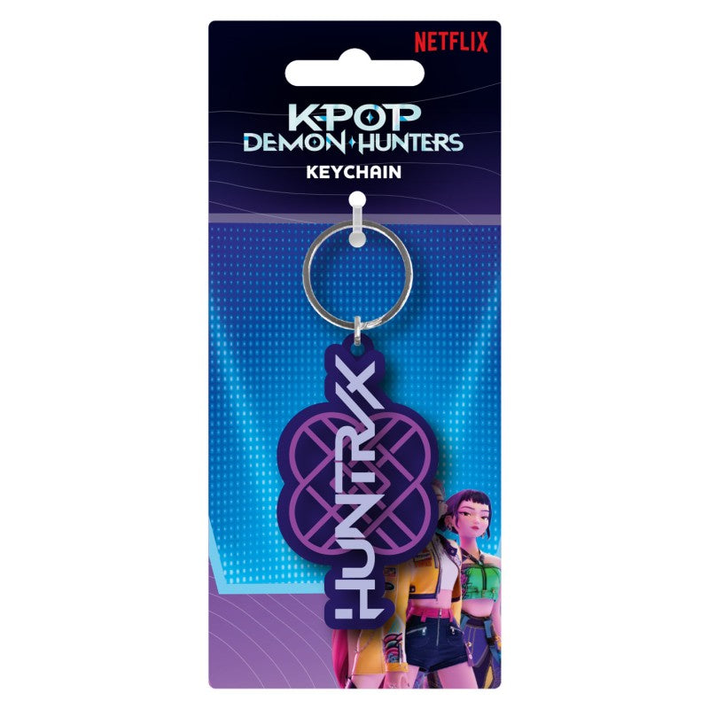 K-pop Demon Hunters klíčenka gumová (logo Huntrix)