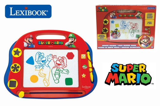 Lexibook vícebarevná kreslící tabulka Super Mario s razítky