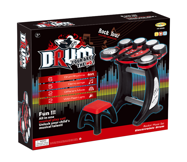 Set bubnů stojací na baterie