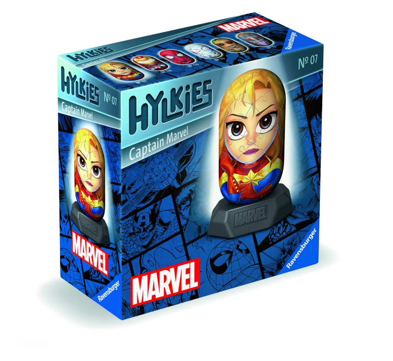 Puzzle 54 dílků 3D Hylkies: Marvel: Captain Marvelů