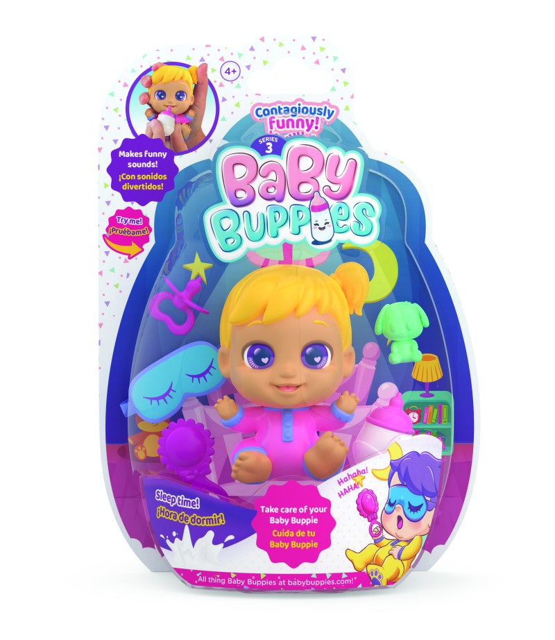 Baby Buppies miminko Kluk žluté vlasy koupání