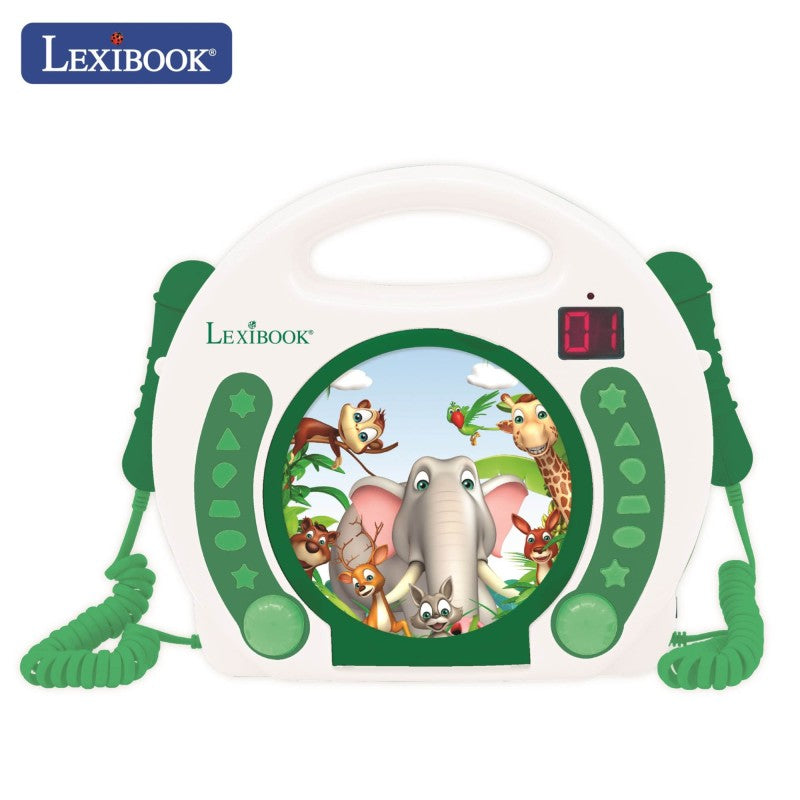 Lexibook CD přehrávač Zvířátka se 2 mikrofony