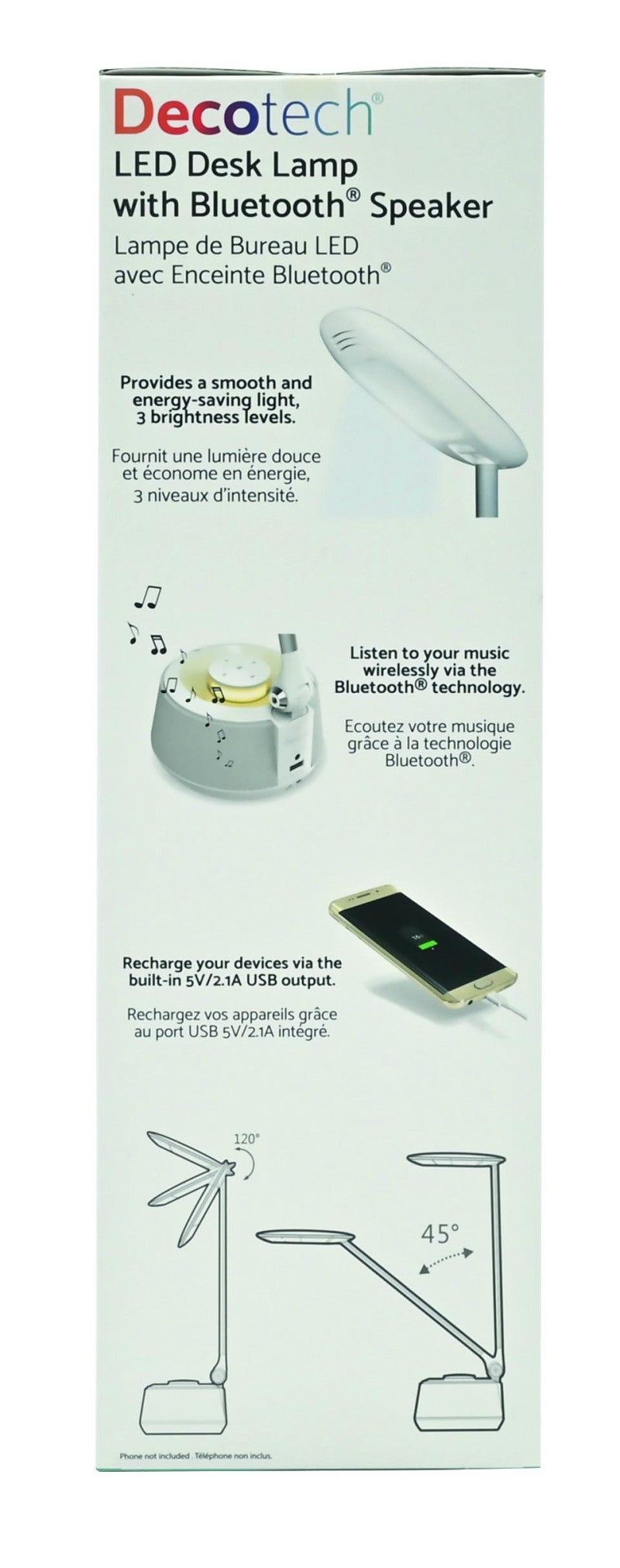 Lexibook stolní lampa LED s bluetooth reproduktorem