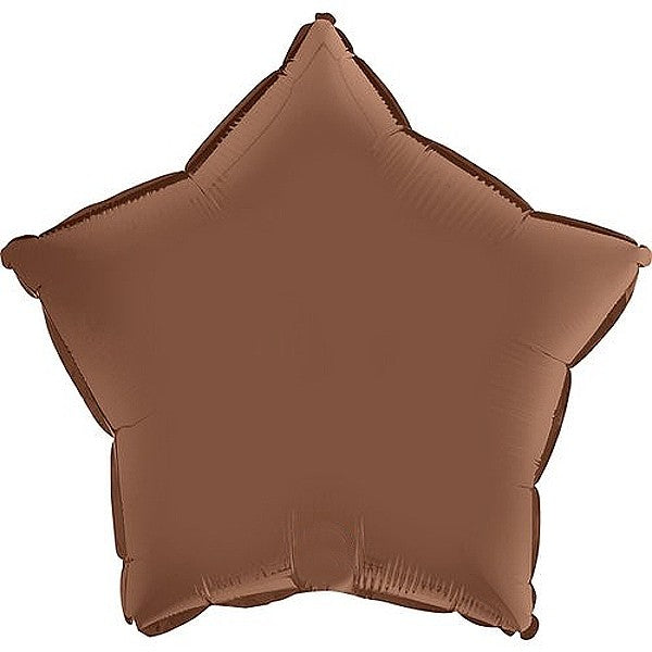 Balónek foliový hvězda čokoládová 46 cm