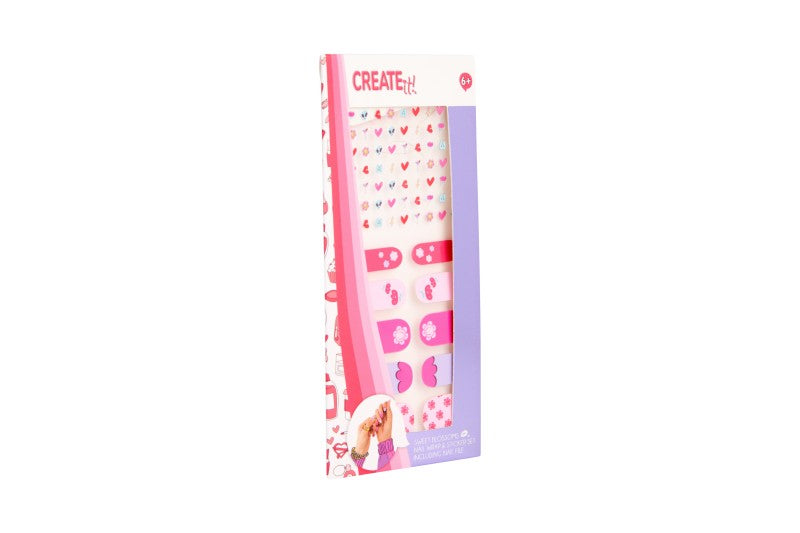 Samolepky na nehty + 4 pilníky Create it!