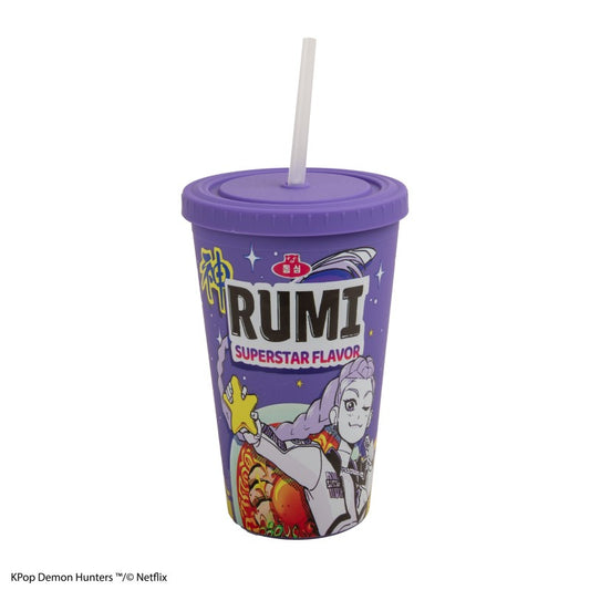 K-pop Demon Hunters hrnek s brčkem (Rumi Superstar Flavour)