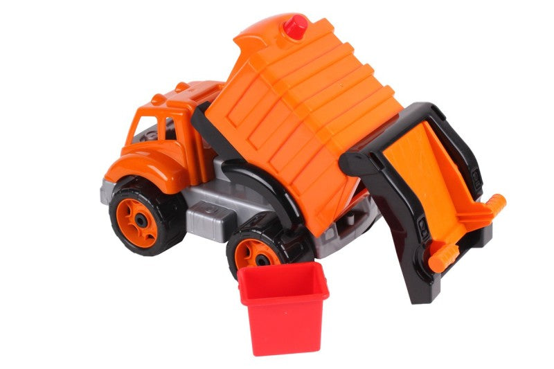 Auto popeláři plastový model v oranžové, černé a šedé