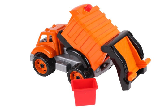 Auto popeláři plastový model v oranžové, černé a šedé