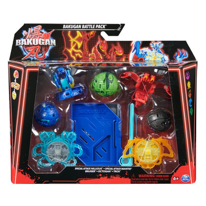 Bakugan 5 balení speciální útok s6 Hammerhead, Titanium Dragonoid, Nillious