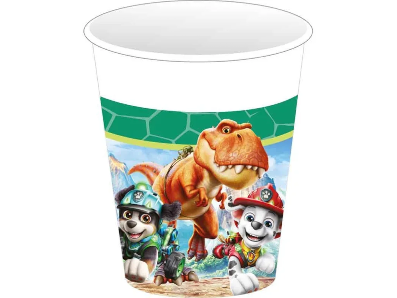 Kelímky papírové Tlapková patrola 3 Dino Movie 250 ml 8 ks