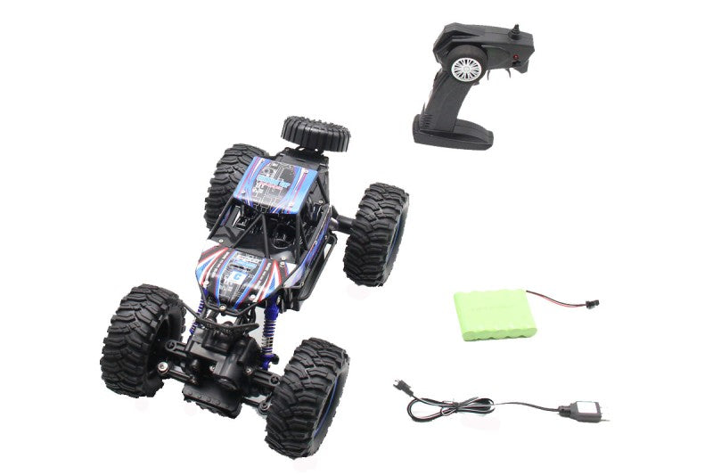 RC auto 1:10 2.4G modré modré