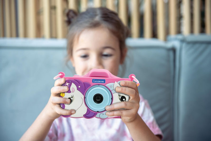 Lexibook dětský fotoaparát s 3D krytem Jednorožec