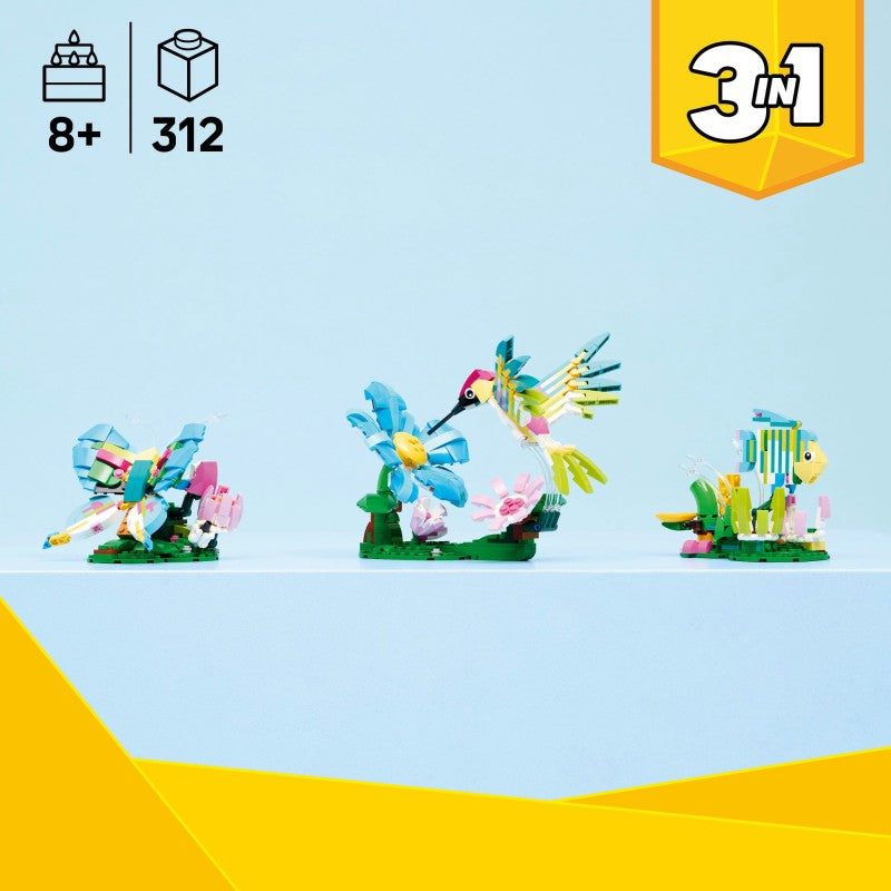 LEGO® 31384 Creator 3v1 Divoká zvířata: Barevný kolibřík